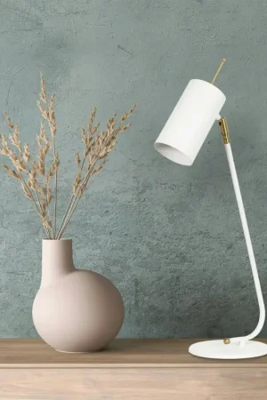 Lampe de table blanche, abat-jour orientable moderne chic SFAX Petit Prix