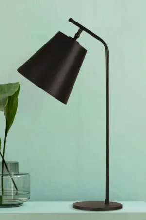 Jusqu'à Épuisement Des Stocks Lampe de chevet vintage noire, abat-jour orientable ZURICH