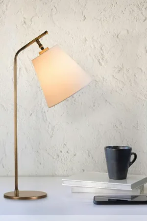 Prix Choc Lampe de chevet vintage, abat-jour écru orientable ZURICH