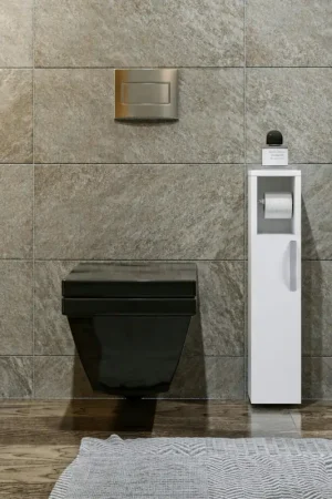 Colonne WC blanche 1 porte et dérouleur papier MARFA Achat Immédiat