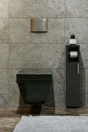 Colonne WC anthracite 1 porte et dérouleur papier MARFA Promotion Saisonnière