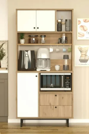 Commande En Gros Buffet cuisine moderne niche micro-ondes H 180 cm JENA