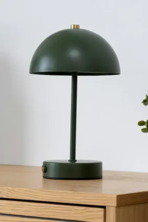 Seulement Aujourd'hui Lampe de table rechargeable en métal vert SILE