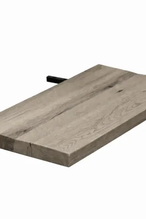Rallonge pour tables en chêne grisé bords naturels largeur 100 cm (50 cm) PALERME Commander Vite
