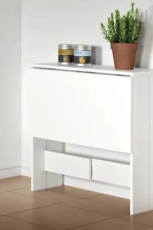 Usine Directe Table à manger pliable Papillon 103 cm - blanc