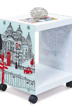 Table d'appoint Londoncube sur roulettes Prix Cassé