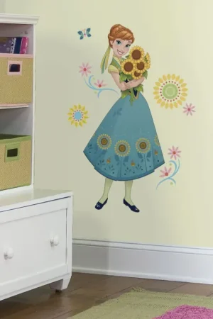 Satisfait Ou Remboursé RoomMates stickers muraux - Frozen Fever Anna