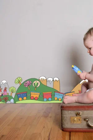 Sticker mural Petit Train - bannière Dernière Chance