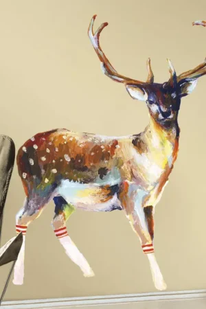 RoomMates stickers muraux - Deer Wearing Gym Socks Expédition Rapide