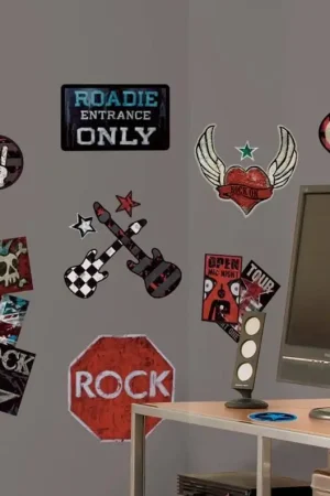 RoomMates stickers muraux - Rock 'n roll pour garçons Affaire À Saisir