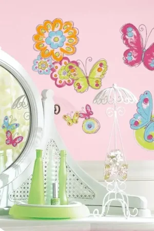 Expédié Aujourd'hui RoomMates stickers muraux - Papillons effet peint à la main