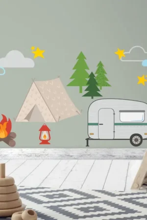 Autocollants muraux Camping Seulement Aujourd'hui