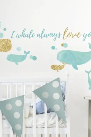 Certifié Stickers muraux I Whale always love you