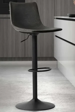 Authentique Chaise de bar réglable Fontana - anthracite