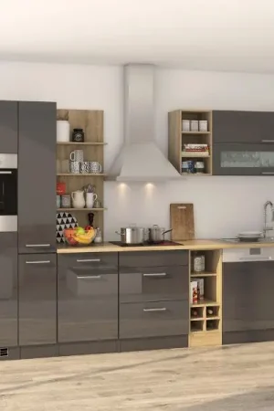 Bon Marché Kitchenette Milan | Appareils non inclus | Gris graphite
