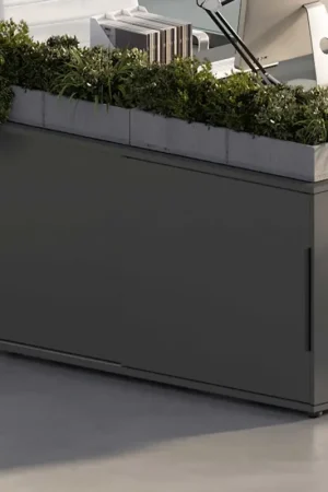 Prix Cassé Buffet à portes coulissantes Tomori | 160 x 40 x 74 cm | Anthracite