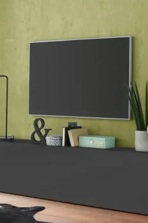 Meuble TV Natasha | 180 x 30 x 40 cm | Anthracite Prix Bas