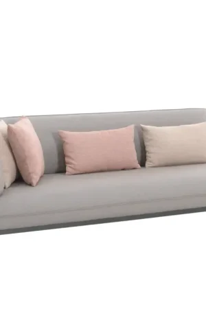 Canapé de jardin trois places Todo Gescova - Textileen gris clair - 220x95x80 cm Offre Spéciale