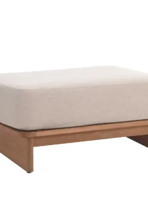 Repose-pieds de jardin Djerba Gescova - Beige - 90x90x70 cm Promotion Saisonnière