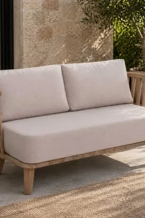 Affaire À Saisir Fauteuil de jardin Fez Gescova - Teck robuste et coussins beige - Confort durable