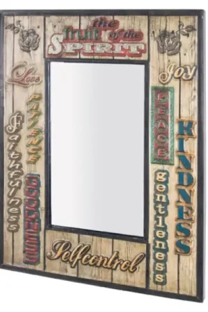 Panneau mural avec miroir | 52 x 70 cm | Vintage design Commander Maintenant