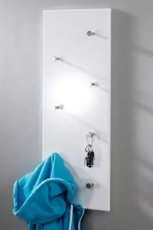 Certifié Panneau mural avec 7 boutons | 80 x 6 x 30 cm | High Gloss White