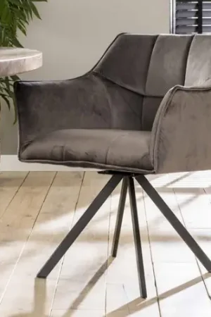 Achetez Aujourd'hui Fauteuil Rasto velours - anthracite
