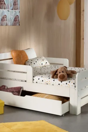 Acheter Direct Lit extensible Jumper avec tiroir de lit - blanc