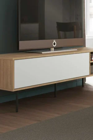Meuble TV Watt 165cm - chêne/blanc Achetez Aujourd'hui