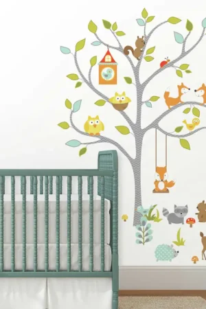 Acheter Direct Stickers muraux Happy Woodland Fox & Friends Tree