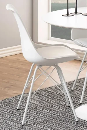 Chaise coquilles Irma - blanc Populaire
