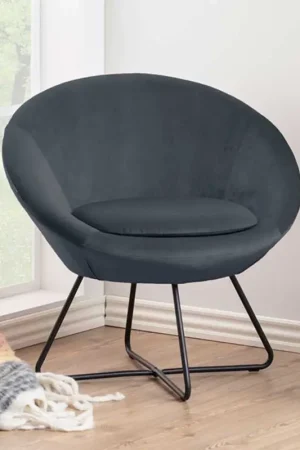 Fauteuil Cezar - gris foncé/noir Retour Gratuit
