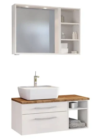 Bon Marché Ensemble salle de bains Dasa 9 gauche - blanc