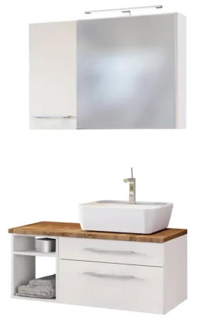 Bon Marché Ensemble salle de bains Dasa 14 droite - blanc