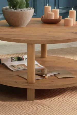 Promotion Roby Table basse | 100 % MÉLAMINE | Pin Atlantique