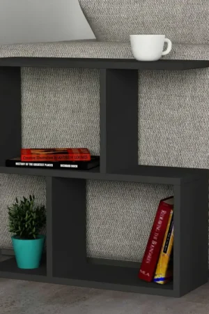 Mania Table d'appoint | 100 % MÉLAMINE | Anthracite Dernier Modèle
