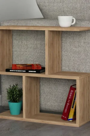 Mania Table d'appoint | 100 % MÉLAMINE | Chêne Certifié