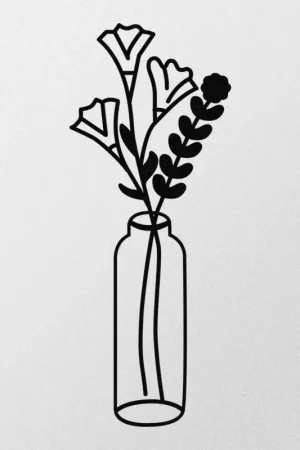 Enzo Accessoire mural décoratif en métal | 100 % métal | 24 x 60 cm Commande En Gros