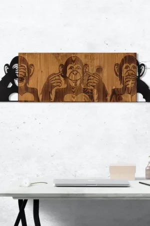 Super Prix Enzo Accessoire mural décoratif en bois | Cadre en bois | 82 x 58 cm