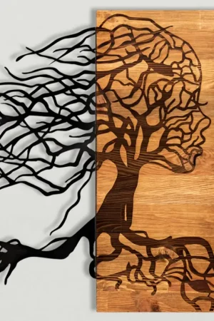 Enzo Accessoire mural décoratif en bois | Cadre en bois | 47 x 58 cm Quantité Limitée