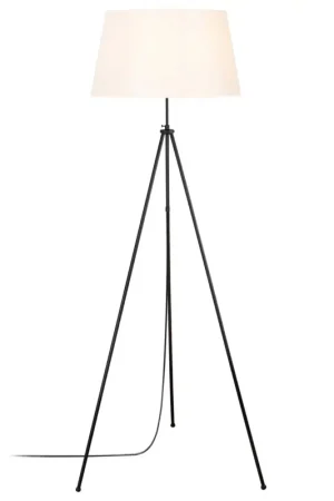 Expédition Rapide Tripod Lampadaire | CORPS EN MÉTAL | Noir, Crème