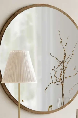 Dekoratif Miroir | 100 % MÉLAMINE | Noyer Petit Prix