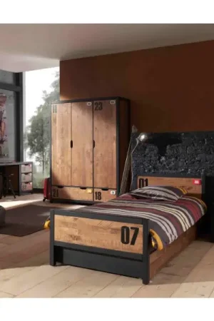 Prix Réduit Combinaison de chambre d'enfant Alex 5-bois de pin massif