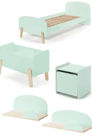 Combinaison de chambre d'enfant 6 Kiddy-vert menthe Usine Directe