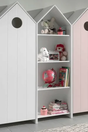 2 armoires Casami + bibliothèque Casami- blanc/rose Prix Promo