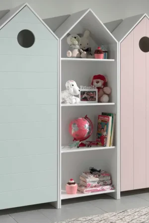 2 armoires Casami + bibliothèque Casami- vert menthe/blanc/rose Top Vente