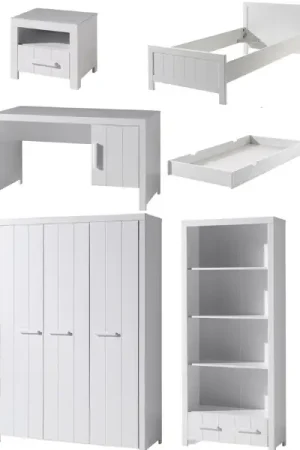 Bon Plan Combinaison de chambre d'enfant Erik 6-blanc