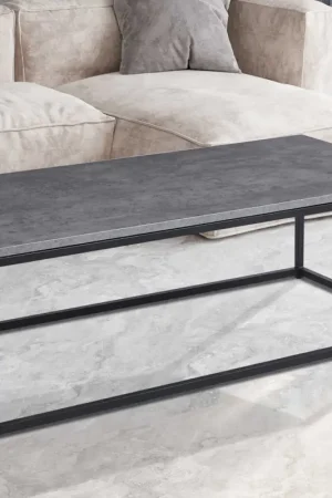 Réduction Table basse Dallas béton- H-H 40 x L-L 120 x P-P 60 cm
