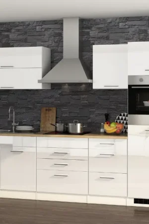 Ensemble de cuisine Mailand | appareils non inclus | High Glossy White Produit De Marque