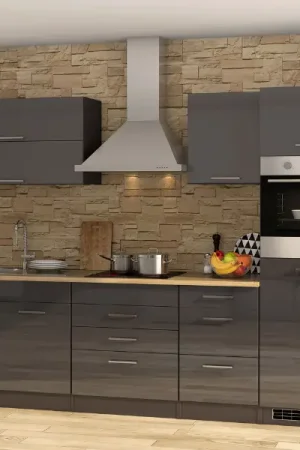 Ensemble de cuisine Mailand | appareils non inclus | Sonoma Grey Oak Populaire